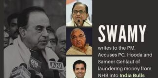 One more huge scam involving India Bulls by Congress unearthed by Subramanian Swamy