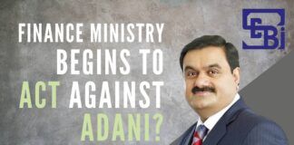 Is the Finance Ministry finally beginning to act against Adani firms?