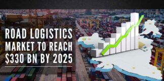 Reports say, road logistic market in India is to grow at a compounded annual growth rate of 8 percent in the next five years making it a USD 330 billion market by 2025