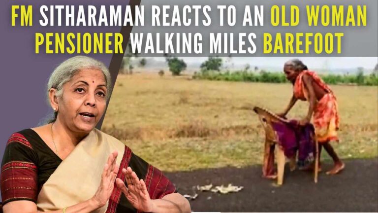 Sitharaman Asks Sbi To Act Humanely Tags Video Of Old Barefoot Woman 5314