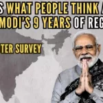 As many as 73.02 percent of the respondents of a survey are satisfied with Prime Minister Narendra Modi's work since he assumed office nine years ago, while 25.8 percent feel otherwise