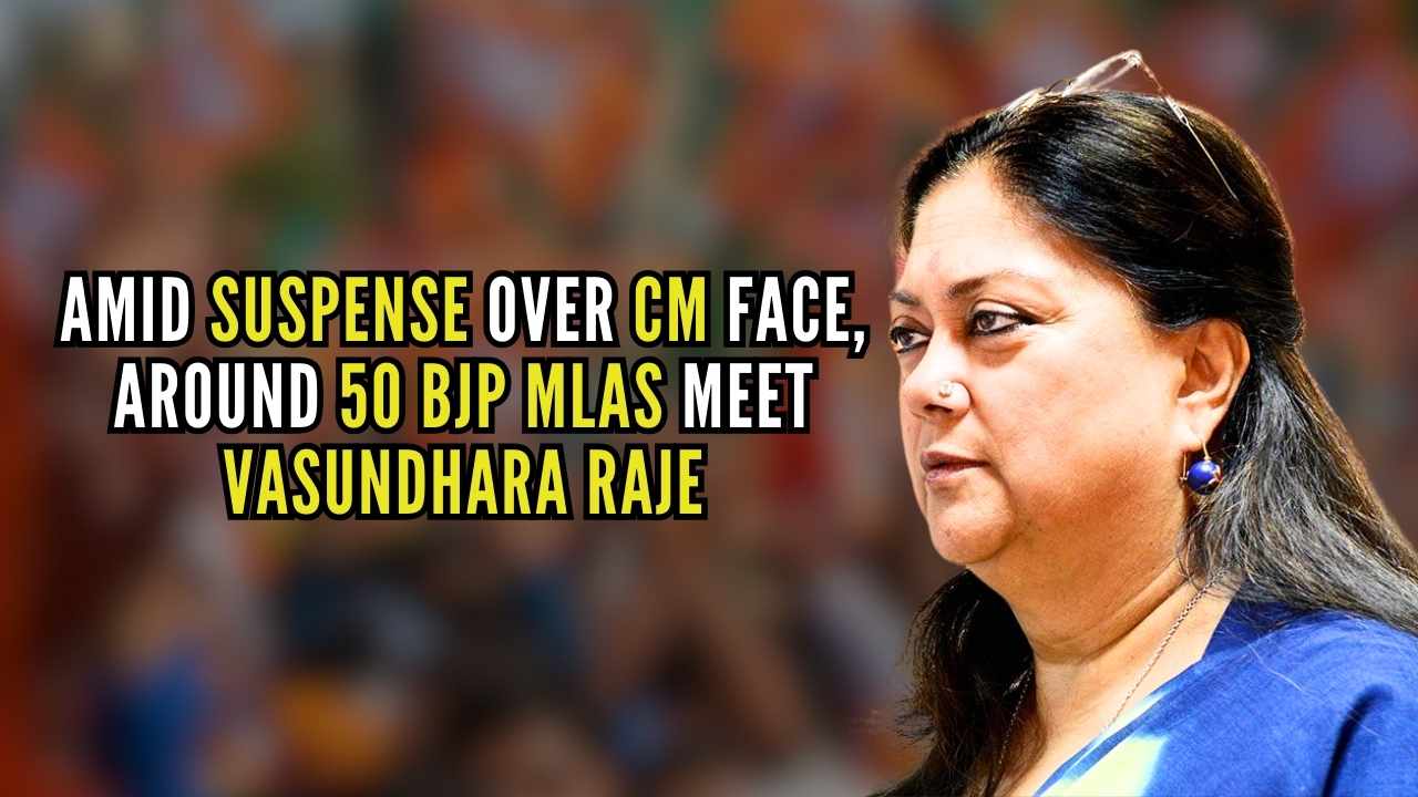 Suspense Over Cm Face Around 50 Mlas Meet Vasundhara Raje