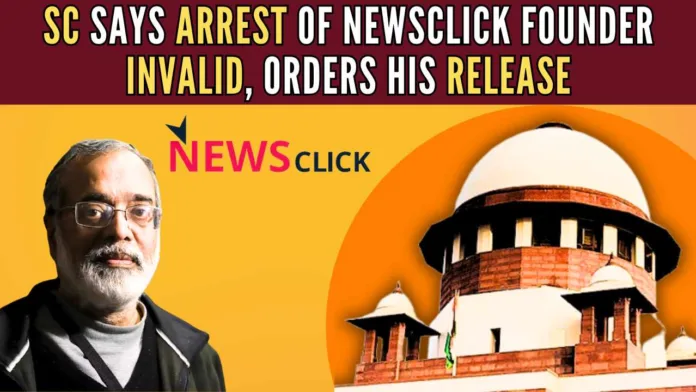 The bench delivered its verdict on Purkayastha’s plea challenging the high court’s Oct 13 last year order dismissing his plea against arrest and subsequent police remand in the case