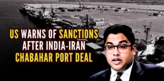 The US has cautioned all nations contemplating business engagements with Iran about the ‘potential risk of sanctions’ in a warning issued shortly after India finalized a contract to manage the Chabahar Port in Iran