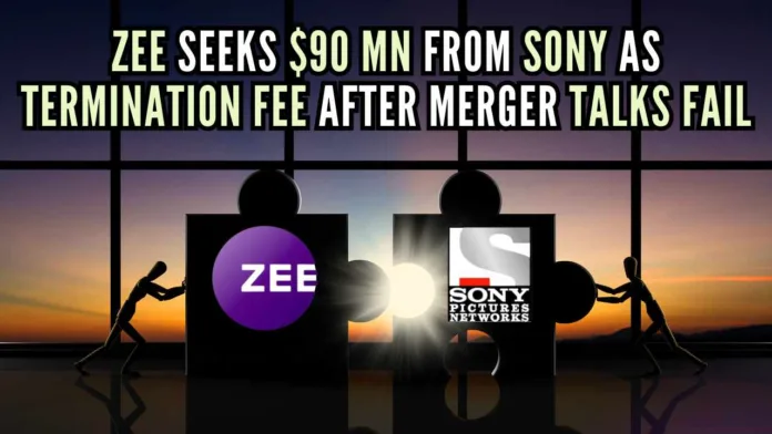 Zee sought termination fees from two Sony Group entities: Sony Pictures Networks India, now known as Culver Max Entertainment and Bangla Entertainment
