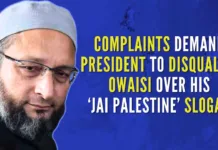 Soon after taking oath as MP in the 18th Lok Sabha, Owaisi said, "Jai Bhim, Jai Mim, Jai Telangana, Jai Palestine, Takbeer Allahu Akbar"