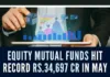 Net inflows into equity mutual funds surpassed the Rs.30,000 crore level for the first time