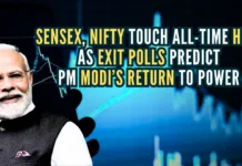 After exit poll predicts massive Win For BJP-Led NDA in LS Polls Markets hit all-time high