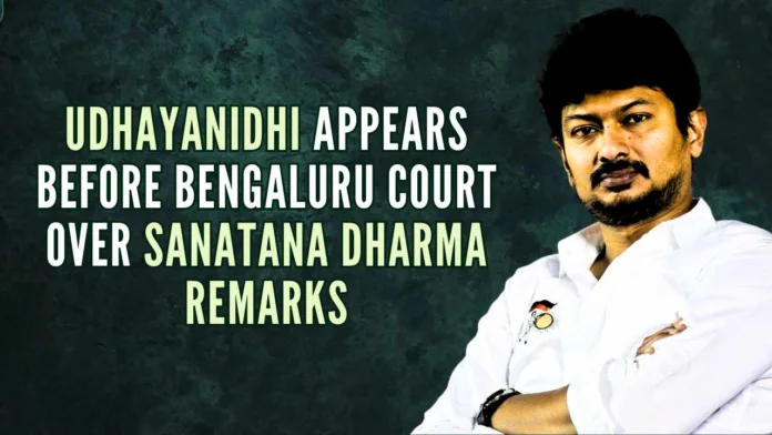 Court had ordered Udhayanidhi to appear before it based on a complaint lodged by social activist V Paramesha