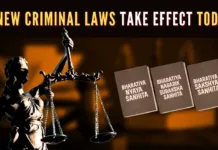 The new laws aim to modernize the justice system by introducing features like Zero FIR, online police complaint registration, electronic summonses via SMS, and mandatory videography of crime scenes for all serious offences