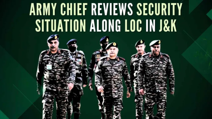 Defence officials said that the Army Chief focused on flushing out foreign terrorists hiding in the deep forests south of Pir Panjal region