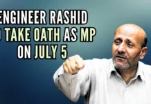 NIA counsel told the court that the agency has no objection if the court allows Engineer Rashid to be sworn in as LS member