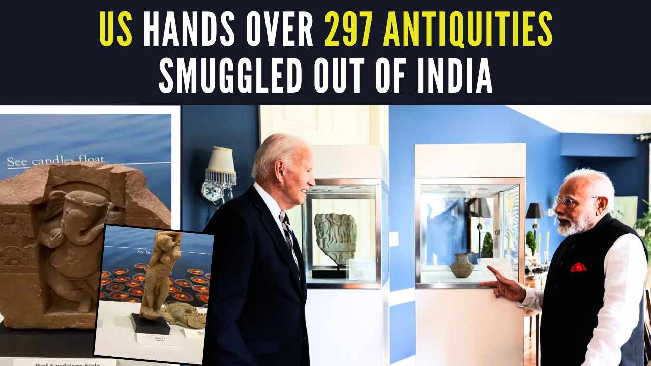 US hands over 297 antiquities smuggled out of India