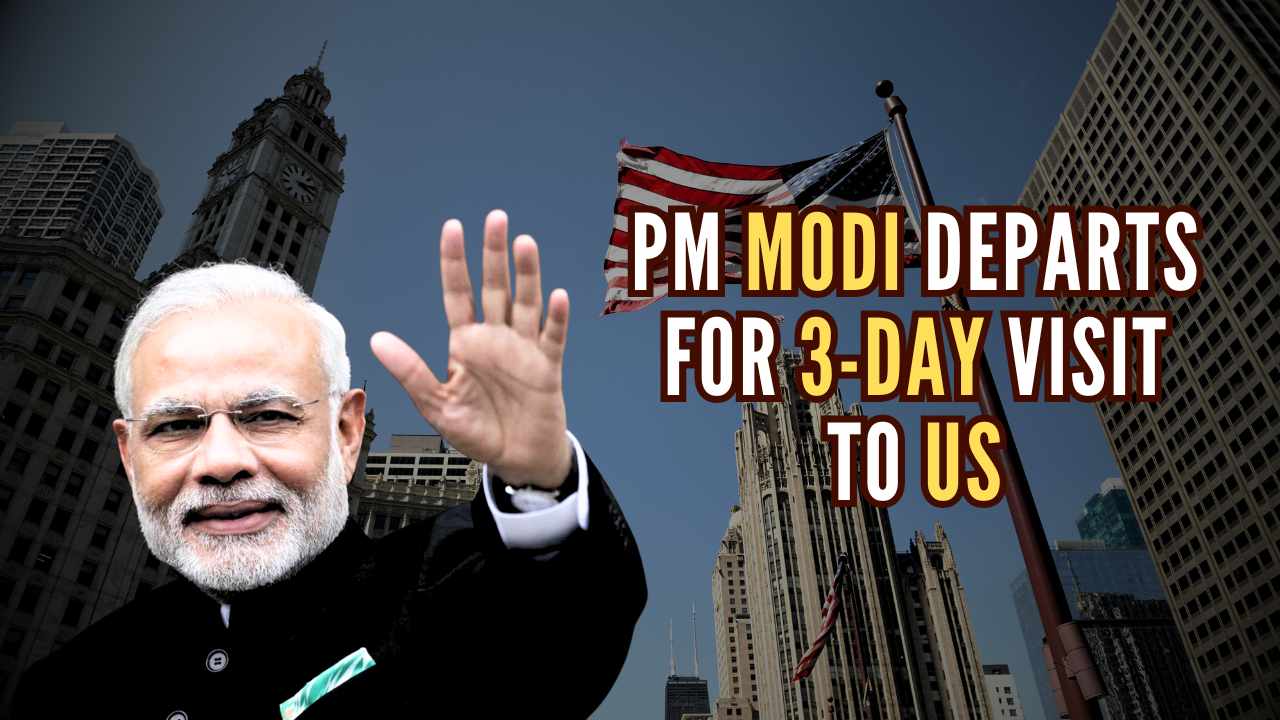 PM Modi departs for US to attend QUAD Summit and address UNGA