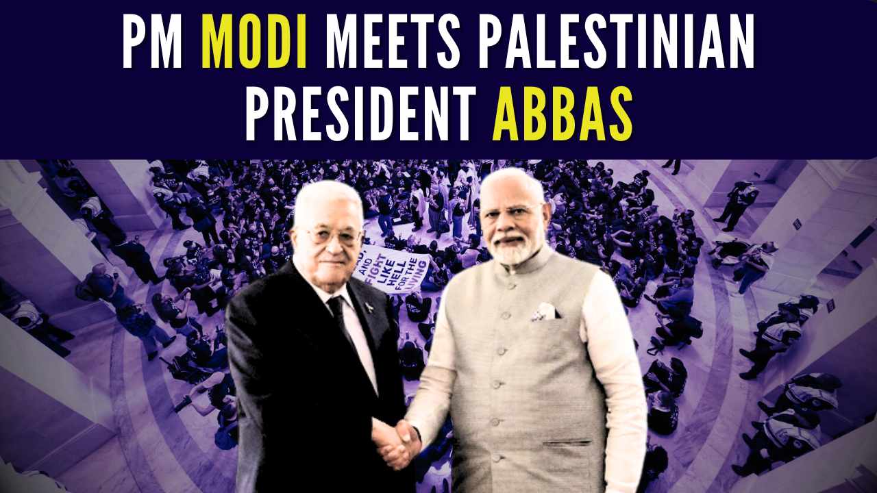 PM Modi meets Palestinian President Mahmoud Abbas, expresses concern over Gaza crisis