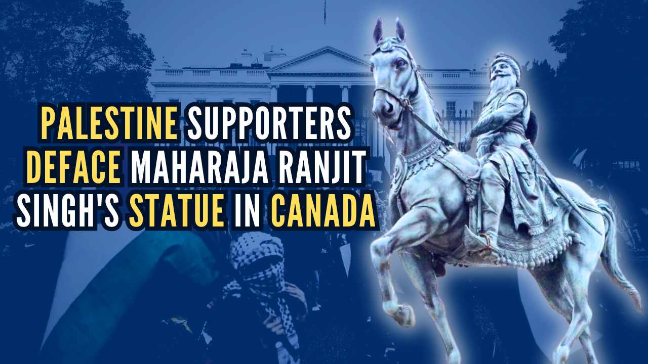 Canada: Palestine supporters deface Maharaja Ranjit Singh’s statue; video goes viral