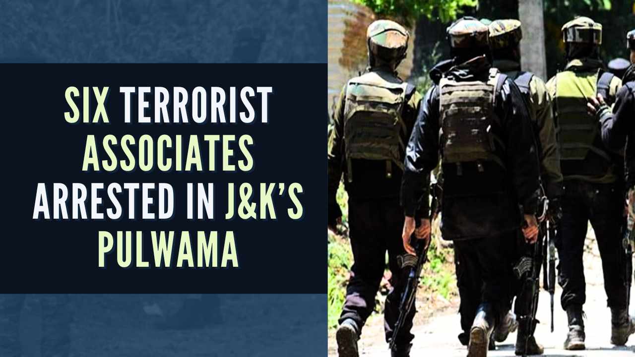 Six terrorist associates arrested in J&K’s Pulwama; arms and ammunition recovered