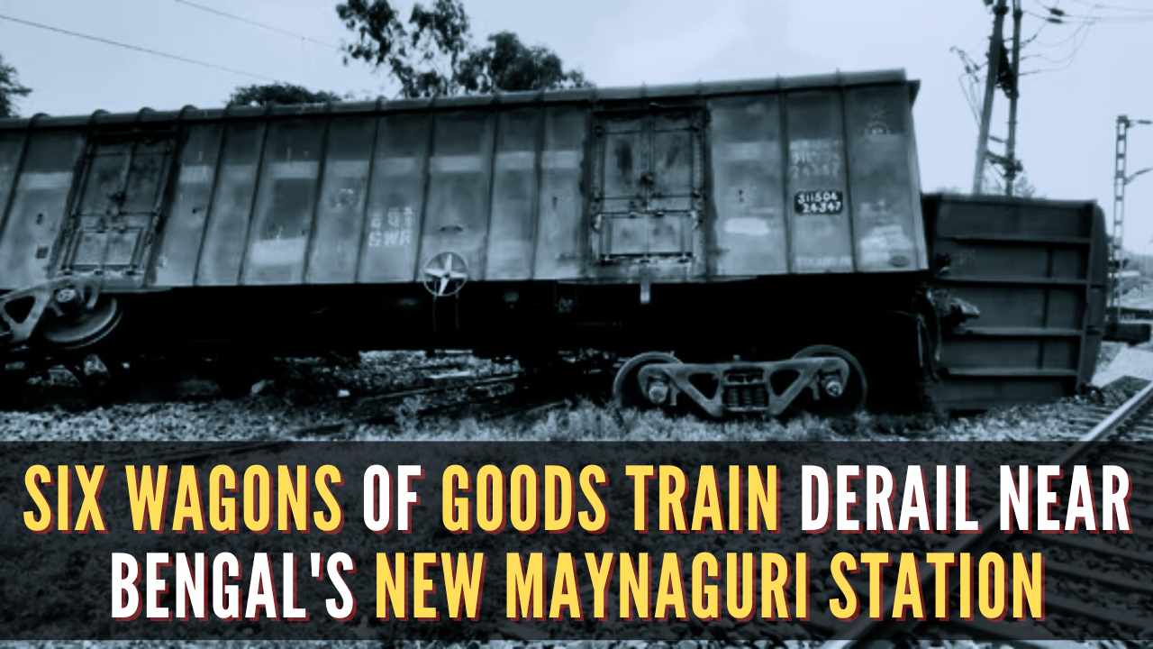 Six wagons of goods train derail near New Maynaguri station in West Bengal