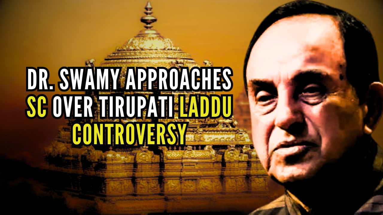 Subramanian Swamy approaches Supreme Court over Tirupati Laddu controversy