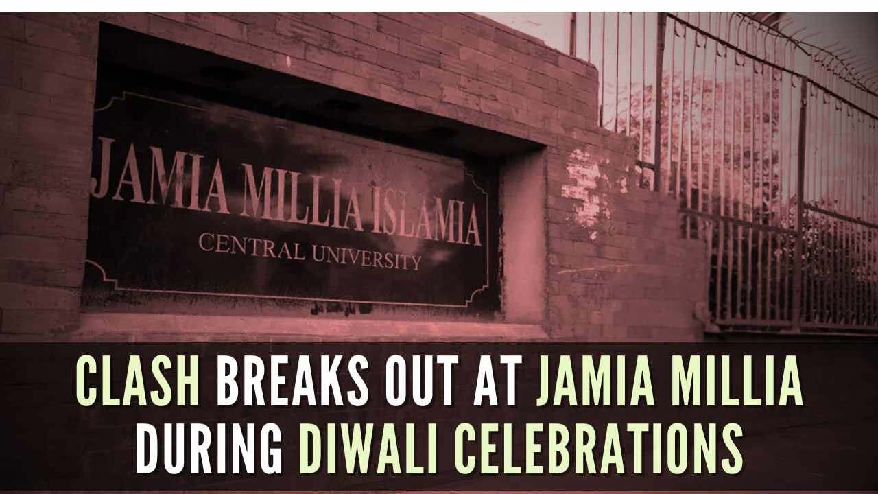 Delhi: Groups of students clash at Jamia campus over Diwali celebrations