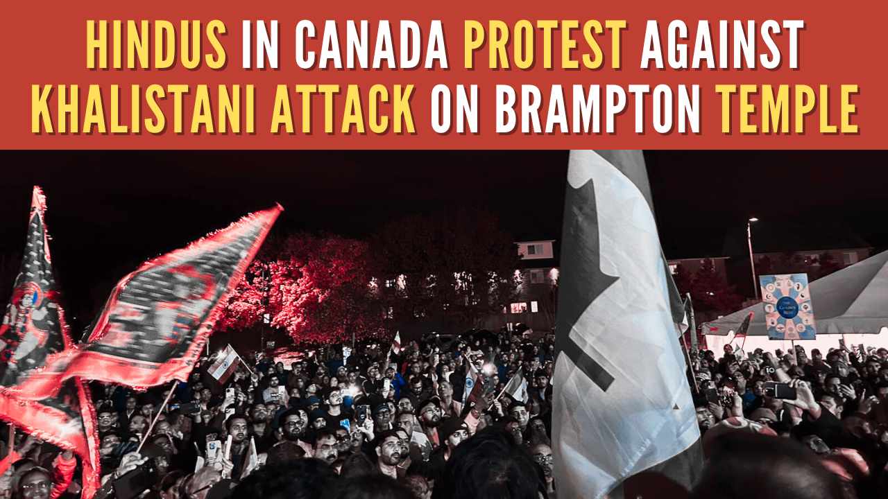 Over 1,000 Canadian Hindus hold rally in Brampton against attacks by Khalistani extremists on temples