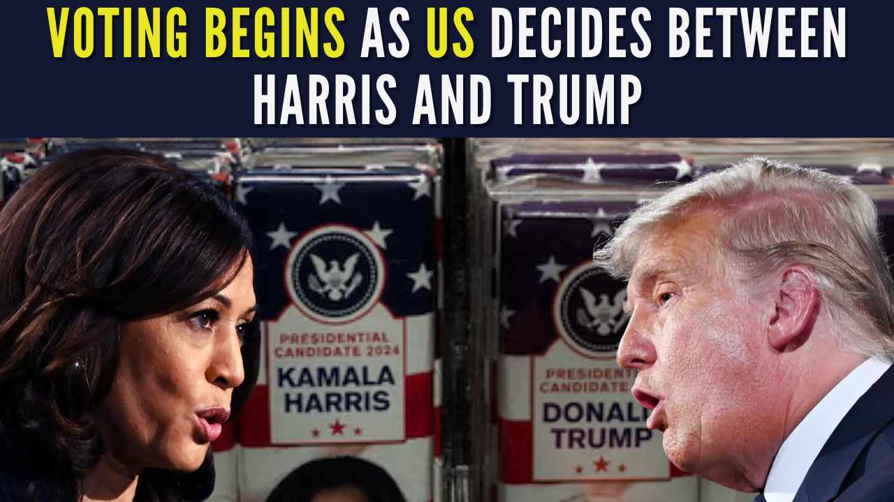 US election day: Voters head to the polls as Harris and Trump make final push